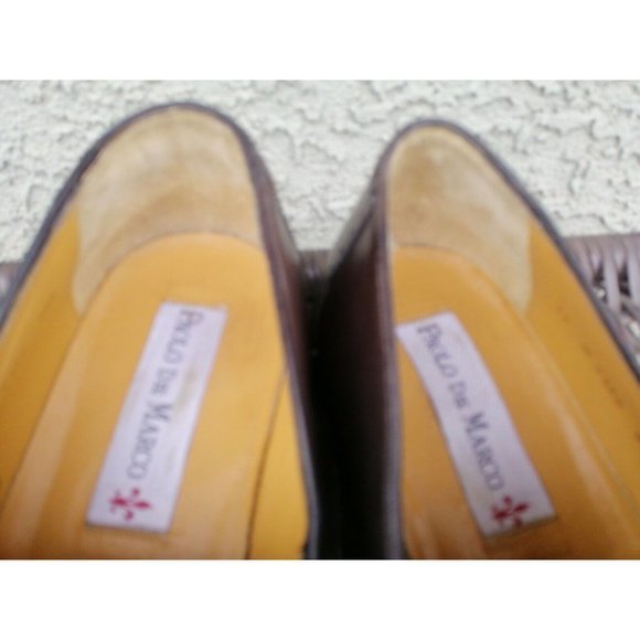 Paolo de Marco Loafers 13 M Brown Leather Slip On‎ Shoes Spain
